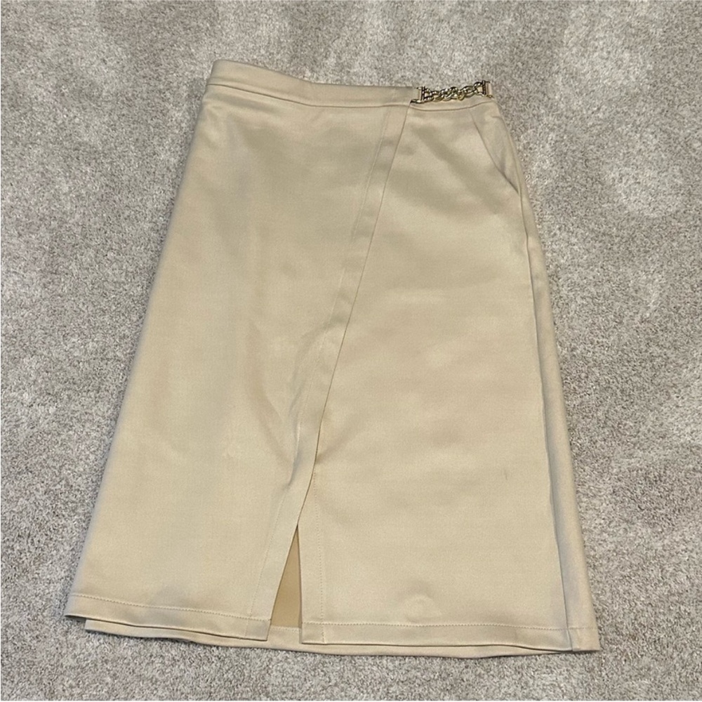 Marc New York Faux Suede Cream (Latte) Skirt~Size L